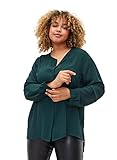 Zizzi Damen Große Größen Shirt V-Ausschnitt Lange Ärmel Größe 42-44 Scarab
