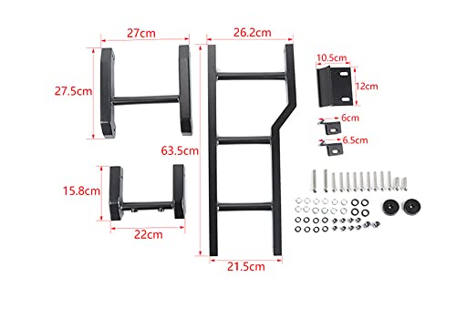 Fit For Suzuki Jimny 2019-2023 Aluminum Alloy Car Rear Door Tailgate Ladder Climbing Decorative Cover Trim Exterior Auto Accessories #TOP2