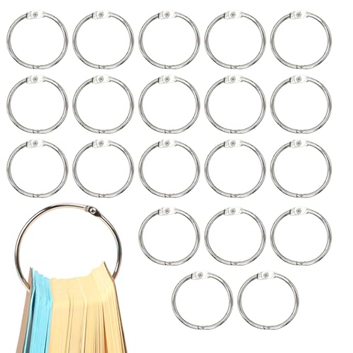 20 Piezas Anillos de Cortina Anillas para Cortina de Ducha de Acero Inoxidable Anillos de Metal Ganchos de Cortina de Ducha para Barra de Ducha Baños Ventanas