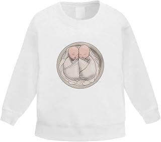 Azeeda 'Twin Babies' Kid's Sweatshirt/Jumper (3-4 Years) (KW00103267)