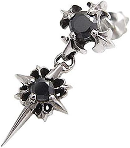 Amazon Pi0345 111 ブランド名 2pieces ピアス メンズ シルバー メンズピアス クロス ブラック Pi0345 片耳分1個売り ピアス 通販
