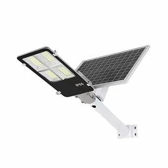 FOS Solar LED Street Light 150W with Remote Control - Cool White 6500k (IP 65 Water-Proof)