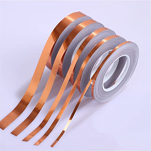 Vinilo PVC autoadhesivo 50m oro rosa para decorar muebles y paredes del salón
