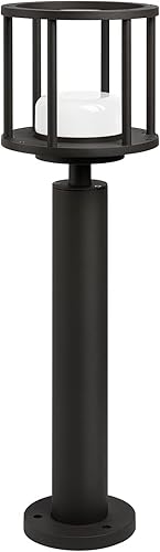 Luz al aire libre camino luces LED linterna 23.6 in IP44 impermeable jardín moderno paisaje iluminación montaje redondo GX53 bombilla LED aluminio