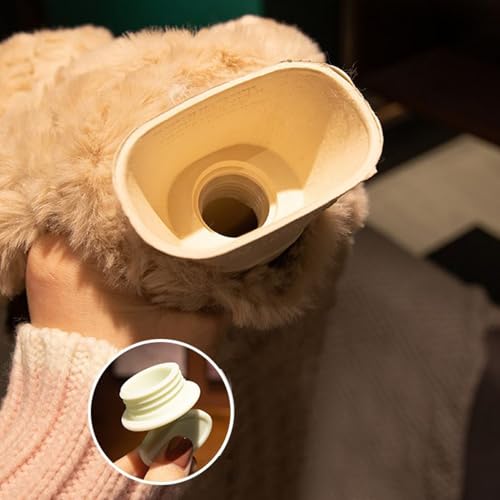Botella de agua caliente para calmar las manos frías con funda suave 5