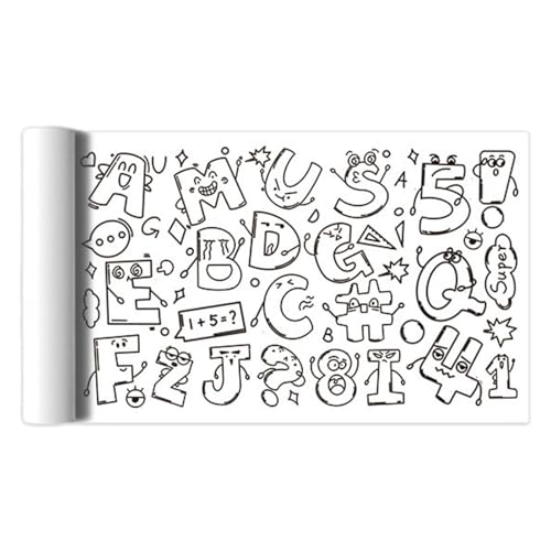 Rodillo de pintura para, Roll de dibujo para - 118 x 11,8 pulgadas de pintura de pared pegajosa Color de color Papel de relleno,Actividad artística creativa, suministros de arte para niños