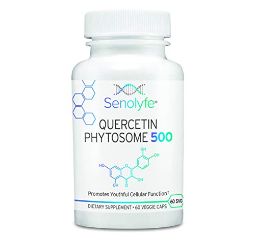 Quercetin Phytosome 500 | 500mg Quercetin Phytosome | Cellular Health, Cardiovascular Support & Antioxidant | Anti-Aging Longevity Support