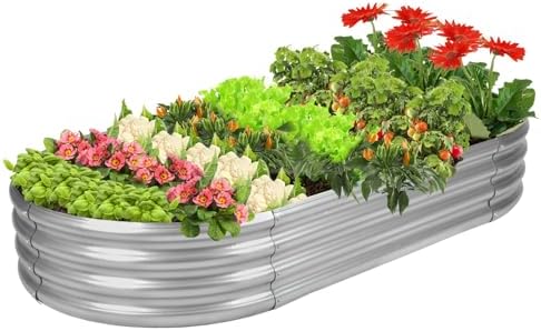 Rakukiri Raised Garden Bed GRS Certified Galvanized Planter Box O...