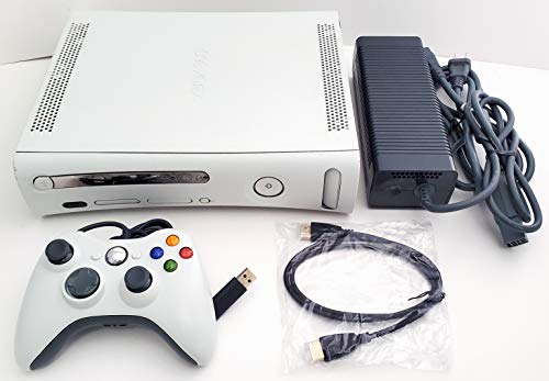 Microsoft Xbox 360 4GB Matte White Video Game Console System Bundle with Wired Controller (Renewed)