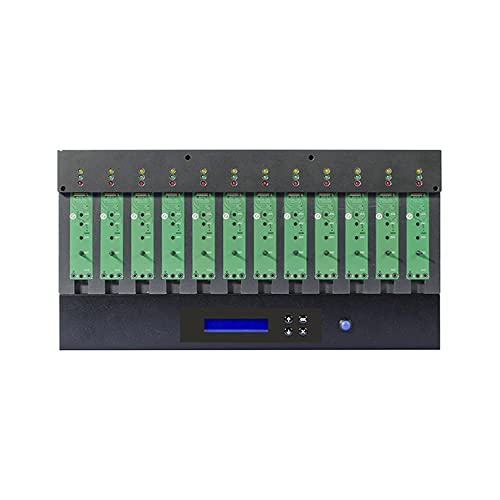 Image of Systor 1 to 11 PCIe M.2 NVMe /SATA Duplicator - 12GB /Min -SYSNVME-M2211 | Standalone PCIe M.2 NVMe /SATA duplicator to clone, erase and sanitize multiple M.2 NVMe /SATA SSDs with no computer required.