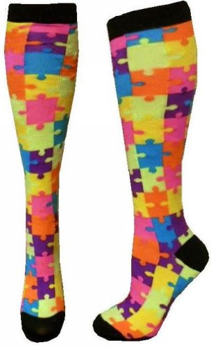 Neon Knee High Puzzle Bright Color