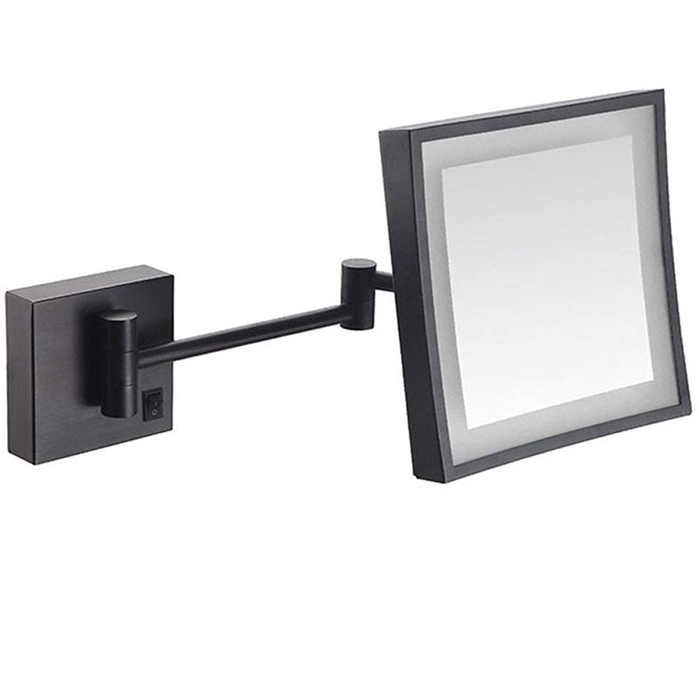 Miroir de maquillage mural 3X réglable et extensible pour un soin du visage de haute précision