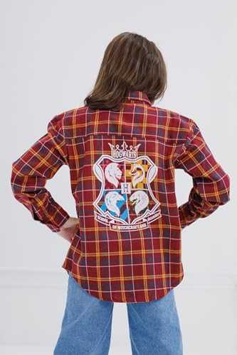 Harry Potter Flannel Button Down Dress Shirt Toddler to Big Kid Sizes (2T - 14-16)3