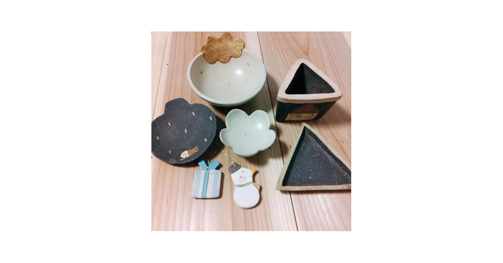 Amazon.co.jp: 笠間焼 長田恵さん セット 7点 : ホーム＆キッチン