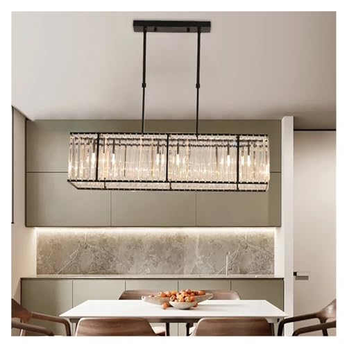 Lumière blanche sans ombre avec le lustre en cristal LED suspendu pour table rectangulaire