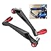 Pissente Handlebar Protector, 7/8inch Universal Aluminum Alloy Motorcycle Handlebar Brake Protector Motorcycle Hand Guard Brake Clutch Lever Guard for Motorcycles Electric Cars Mountain Bikes (Red)