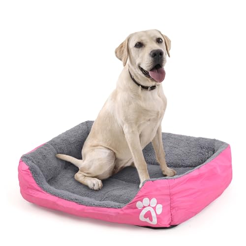 Camas para Perro, Pet Products Cama Para Mascotas Perro Raza Pequeña Mediana y Grande 3 Medidadas Diferentesa escoger Resistente Camita para Redonda Base Estable Cómoda Lavable Anti Estrés...