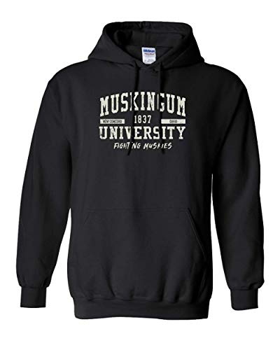 CreateMyTee Muskingum University Fighting Muskies Unisex Hooded Sweatshirt - Muskingum Muskies Apparel