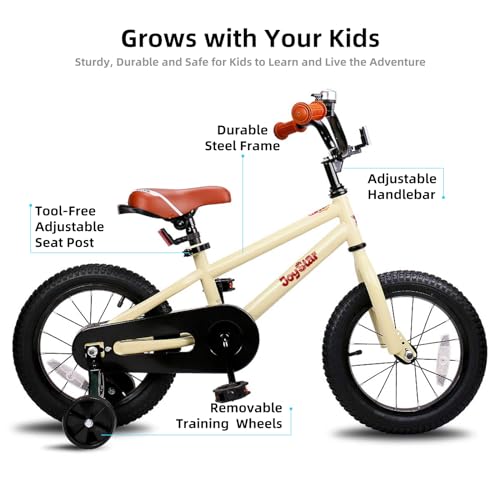 Image of JOYSTAR Kids Bike for Ages 2-12 Years Old Boys Girls, 12-20 Inch BMX Style Kid's Bikes with Training Wheels, Children Bicycle for Kids and Toddler, Multiple Colors