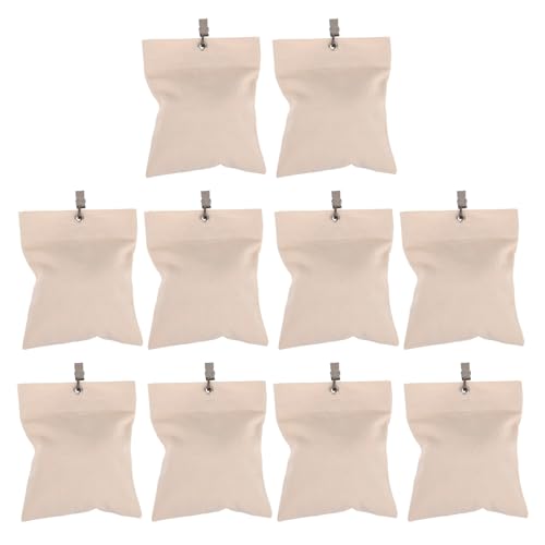 Hemobllo 10 Piezas Contrapeso de Cortina para Exterior Bolsa Peso para Cortinas de Exterior de Alta Resistencia Unidades Contrapeso Incluye Clip de Sujeción Color Blanco