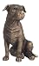 Imagen de Animal Crackers Figuras de perro bronce Leonardo Reflections en una gama de razas de perros