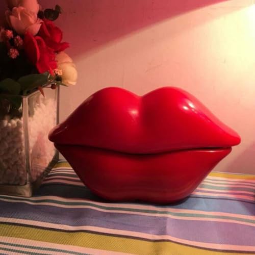 Teléfono labios rojos con cable ABOOFAN para decorar espacios aburridos 6