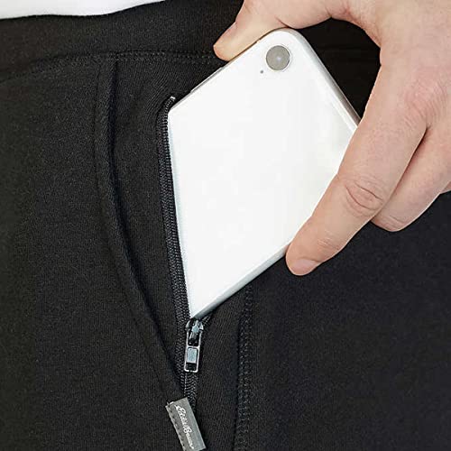 Eddie Bauer Super Macio Pacote com 2 Joggers de lounge, Preto/cinza claro mesclado, Medium