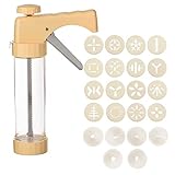 🍰Material: Material de polipropileno (PP) higiénico de grado alimenticio con fuerte resistencia al calor. La varilla de empuje interior está hecha de acero inoxidable, que es resistente a la corrosión, duradero y muy resistente a la oxidación. El cuerpo principal y el mango están hechos de plástico ABS de alta resistencia al impacto.