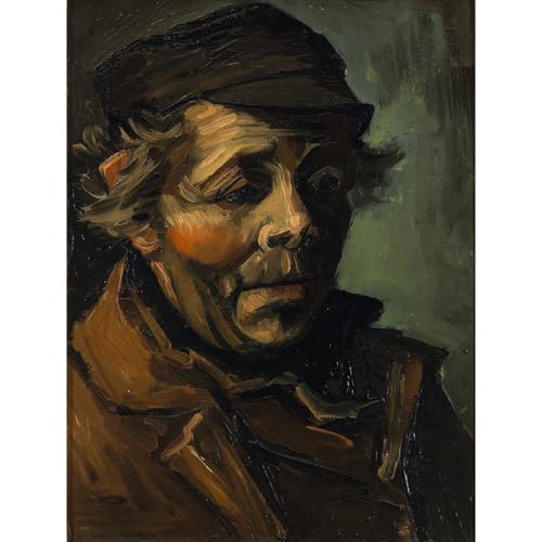 Toile Van Gogh Tête de paysan pour décorer un bureau