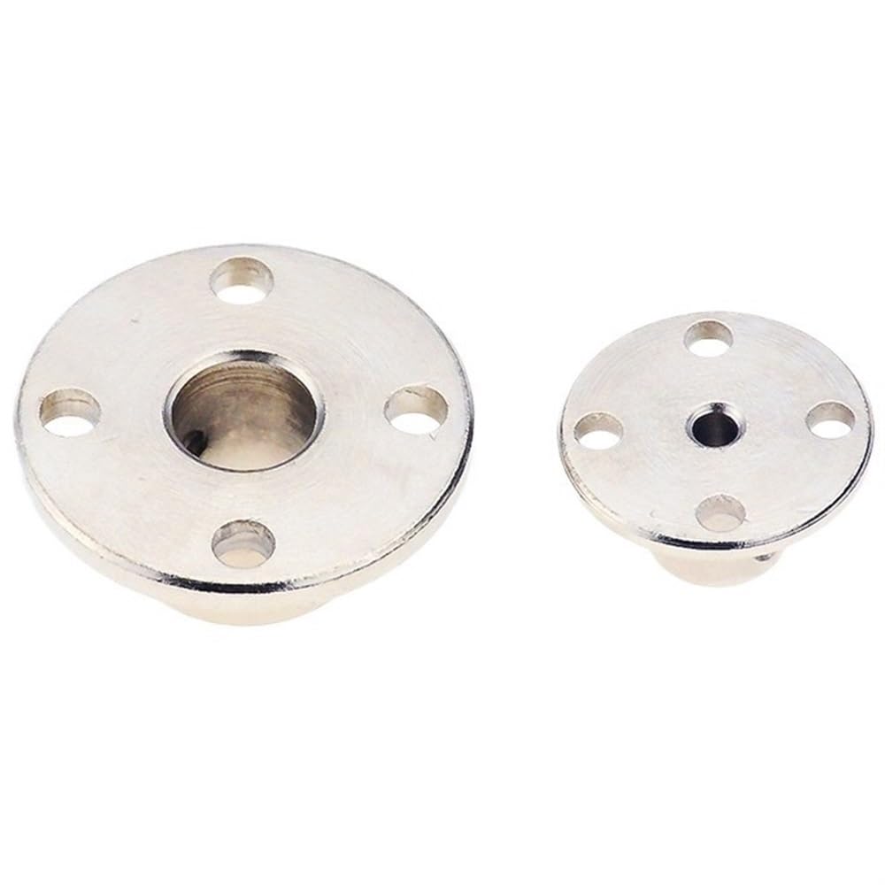 Accouplement à bride rigide for moteur pas à pas, connecteur d'arbre en acier 3,17-14 mm avec clé, 1 pièce(3.17mm)