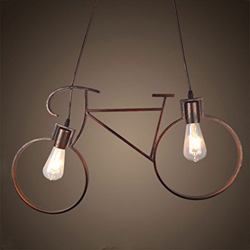 Preisvergleich Produktbild HJQ Kronleuchter Industrie Loft Anhänger Deckenleuchten Eisen Kunst Retro Fahrrad Kronleuchter Für Schlafzimmer Korridor Cafe Restaurant (2-licht)