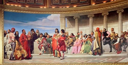 Impression d'art Hémicycle Artistes Hippolyte Delaroche toile premium