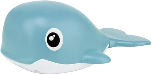 Juguete de baño de ballena enrollada, ballena nadadora para niños pequeños, tina de ballena, juguete de ballena mecánica, juguete de agua de ballena