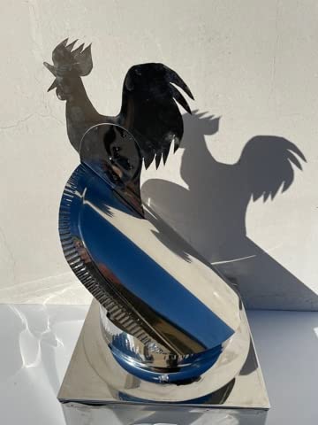 Fumaiolo Girevole comignolo Gallo Inox con Galletto (42x42cm)