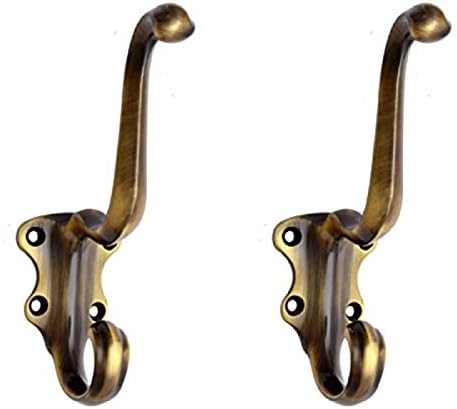 Adonai Hardware Henadad Brass Hat and Coat Hook (Supplied as 2 Pieces per Pack)