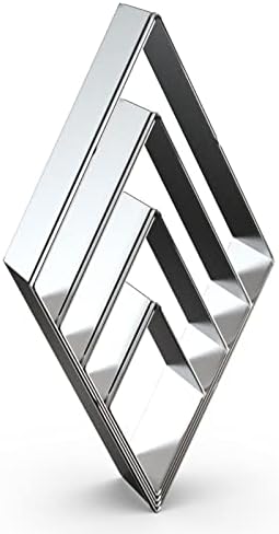 Rhombus Diamond Cookie Cutter Set Assorted Sizes Large Small Mini - 5 Inch, 4 Inch, 3 Inch, 2 Inch - 4 Piece - Stainelss Steel