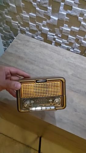 Radio Radinho Antigo Estilo Madeira Bluetooth Retro Vintage
