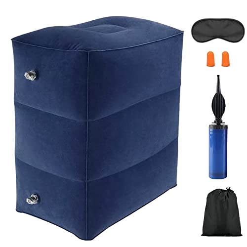 Jiuzcare Reposapiés hinchable para viajes