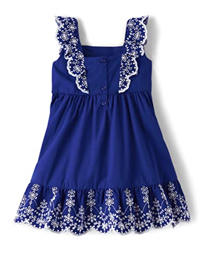 Gymboree,Girls,Spring Matching Dress Adult, Kids, Baby,3,Navy Flutter #TOP3