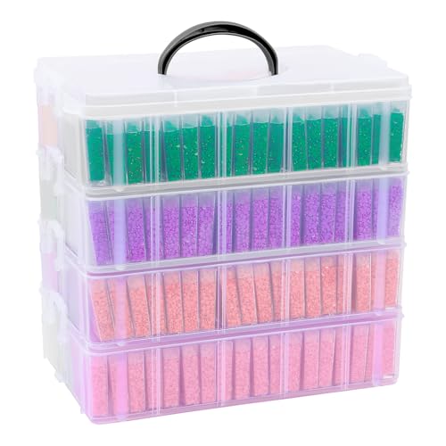 VTG Diamond Painting Storage Containers with 320 Grids Diamond Art