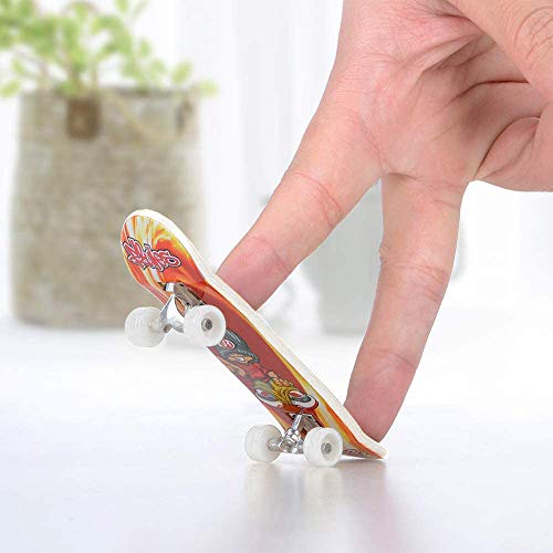 SOWEREAP Skate Park Kit, 8 PCS Finger Skateboard Ramp Parts for Valentine's Day,Mini Fingerboard Rail Finger Board Training Skateboard Toy Starter Kit with 6 Deck 3 Fingerboard and 4 Silicone Mat Set