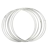 iplusmile 15個 メタルリング 金属リングフープ 大きな花のフープ Diyリースクラフトフープ Diyクラフト用マクラメリング 壁掛けクラフト ワイヤーラウンダーツール メタルクラフトフープ