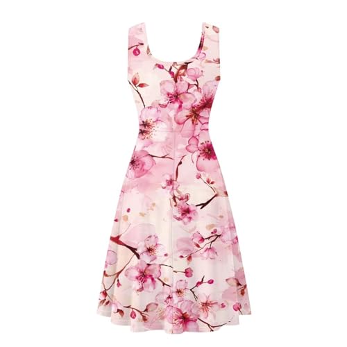 Image of TOADDITDO Womens Summer Sleeveless Tank Dress with 2 Side Pockets XS-4XL Plus Size