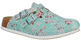 BIRKENSTOCK Damen Clogs Kay SL Birko-Flor schmal 38 EU Schmal Flower Mint