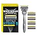 WILKINSON SWORD - Hydro 5 Ultimate Razor For Men Shock Absorb Technology Hydrating Gel & Precision Trimmer Razor plus 4 Blades Refills Pack