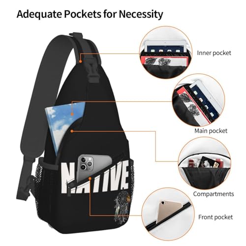 ASYG Natives Sling Bag Native American Shoulder Bags Indians Bag Native America Crossbody Chest Daypack Casual Backpack Bag4