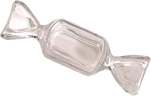 Miniatura 2 de 50 piezas de mini caja transparente en forma de caramelo, caja de almacenamiento de joyas transparente contenedor de plástico de viaje, caja de