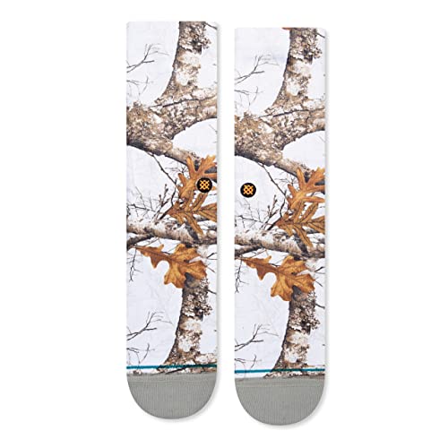 Stance Men's Edge Crew Socks (Large, White)2