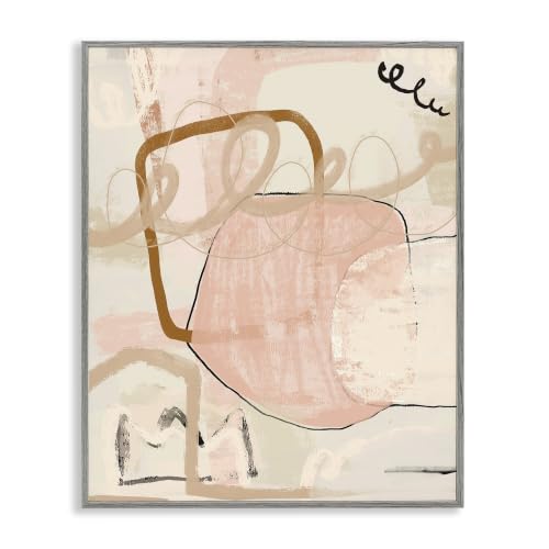 'Contemporary Layered Abstract Shapes'| Framed Giclee Art