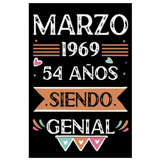 CUADERNO, Marzo 1969, 54 Años Siendo Genial: Libro de visitas, cuaderno, 110 páginas de felicitaciones, idea de regalo, regalo Para la esposa, novia, mujer, La madre